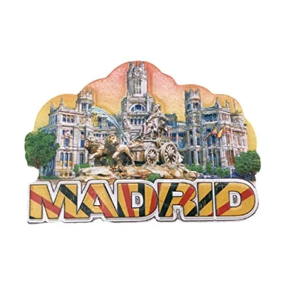 Abbildung von 3D Wahrzeichen Madrid Spanien kühlschrank kühlschrankmagnet Tourist Souvenirs handgemachte Harz Handwerk magnetische Aufkleber Home küche Dekoration Reise Geschenk
