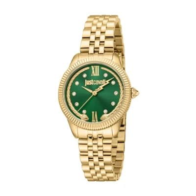 Abbildung von Just Cavalli Damen Analog Quarz Uhr mit Edelstahl Armband JC1L315M0065