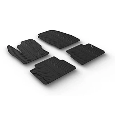 Abbildung von Gledring 0275 Fußmattensatz Gummi vorne und hinten 4 schwarz 750mm 550mm FORD: Transit Connect Mk2 Kombi