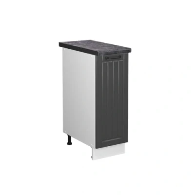 Abbildung von Vicco Apothekerschrank Fame Line, Anthrazit Landhaus/Weiß, 30 cm, AP