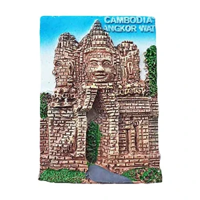 Abbildung von Kambodscha 3D Angkor Wat Kühlschrank Magnet Tourist Souvenir Reise Aufkleber, Magnet, Haus und Küche Dekoration Kollektion von China
