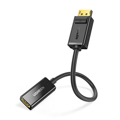 Abbildung von UGREEN Display Port to HDMI 1080P Konverter Adapter Schwarz