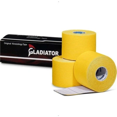Abbildung von Wasserdichtes und elastisches Kinesio Tape gelb 3 Rollen