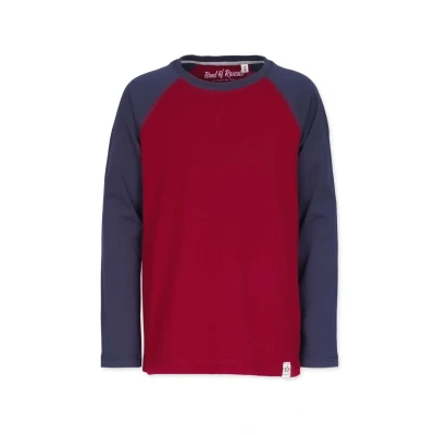 Abbildung von Band of Rascals Longsleeve Raglan Langarmshirt für Kinder, Größe: 110/116, Red/navy
