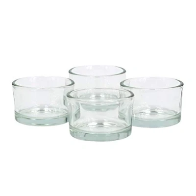 Abbildung von Creativery Teelichthalter, Teelichtgläser klein 51x33mm klar/transparent 4er Set