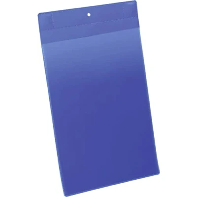 Abbildung von Durable Kennzeichnungstasche plus (A4 hoch) Packung à 10 Stück, blau, 174707