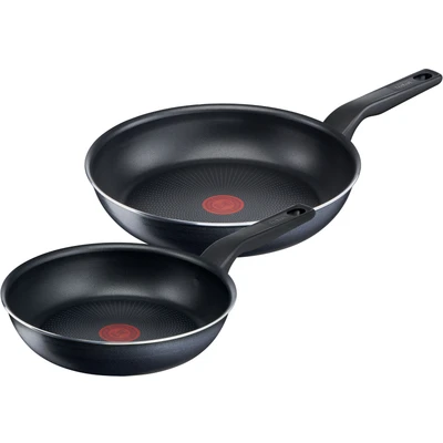 Abbildung von Tefal Pfannen Set &quot;XL Force&quot;, Aluminium, (Set, 2 tlg., je 1 Pfanne Ø 24/28 cm, H: 6 cm), Antihaft, Thermo Signal, tiefe Form, alle Herdarten außer Induktion