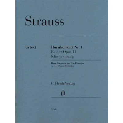 Abbildung von Hornkonzert Nr. 1 Es dur op. 11; Klavierauszug: Besetzung: Horn und Klavier (G. Henle Urtext Ausgabe)