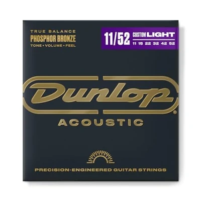 Abbildung von Dunlop DAP1152 Phosphor Medium Light 11 52 Akustikgitarrensaiten