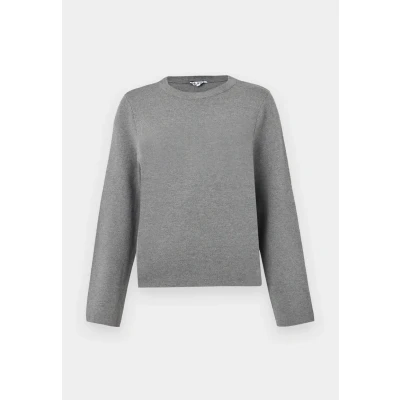 Abbildung von Object Objreynard O NECK Pullover Strickpullover, Damen, Größe: Medium, Medium grey melange