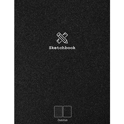 Abbildung von Dual Design Alternating Half Dot Grid and Blank Creative Sketchbook for Designing Writing Journal Notebook: Notebook