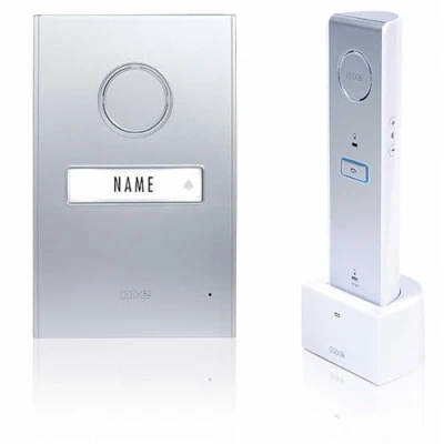 Abbildung von m e Gegensprechanlage modern electronics ADF 710 Türsprechanlage Funk Komplett Set