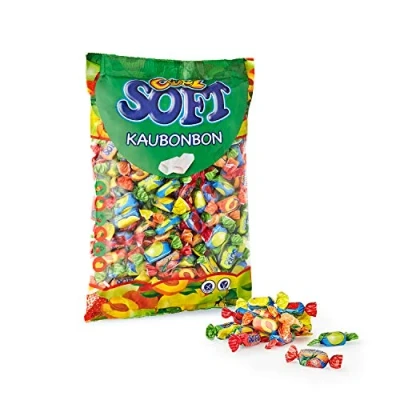 Abbildung von Cool Soft Kaubonbons vegan und glutenfrei im Beutel, 1er Pack (1 x 1 kg)