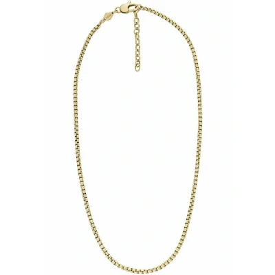 Abbildung von Fossil Halskette goldcoloured, Herren, Größe: One Size, Gold coloured