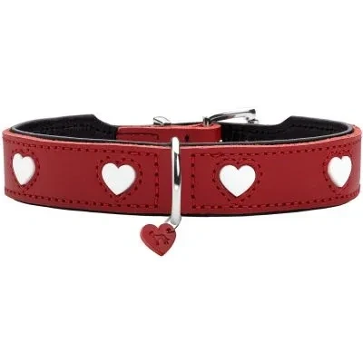 Abbildung von Halsband Love XS (32), rot/schwarz Rot / Schwarz 32