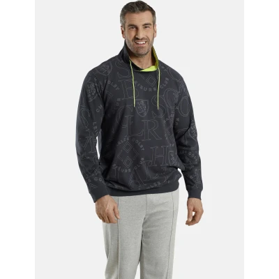 Abbildung von Charles Colby Sweatshirt, Herren, Größe: XL, Dunkelgrau bedruckt