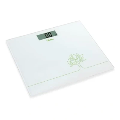 Abbildung von ARDES AR2PP1 Professionelle digitale Personenwaage aus Glas, platzsparend intelligente Waage, maximale Kapazität 150 kg