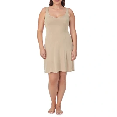 Abbildung von Jones New York Damen Silky Touch 38 Ärmelloses, rutschfestes, vollständiges Slip Voller Schlupf, Nude, Medium