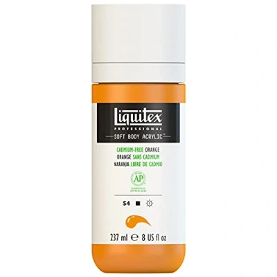 Abbildung von Liquitex 1923892 Professional Acrylfarbe Soft Body Künstlerfarbe in cremiger deckender Konsistenz, hohe Pigmentierung, lichtecht &amp; alterungsbeständig, 237ml Flasche Kadmiumfrei Orange