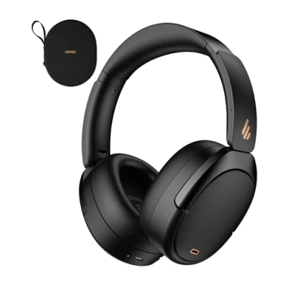Abbildung von Edifier WH950NB Hybrid Active Noise Cancelling Kopfhörer LDAC Codec mit Hi Res Audio und Custom EQ über App nach 55H Playtime Faltbarer drahtloser Over Ear Bluetooth V5.3 Schwarz