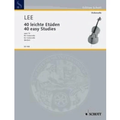 Abbildung von 40 leichte Etüden: in der ersten Lage. op. 70. Violoncello. (Essential Exercises)