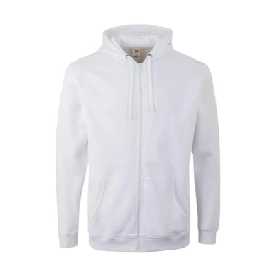 Abbildung von Mukua Unisex Sf270u Kapuzenpullover mit Reißverschluss, weiß, M