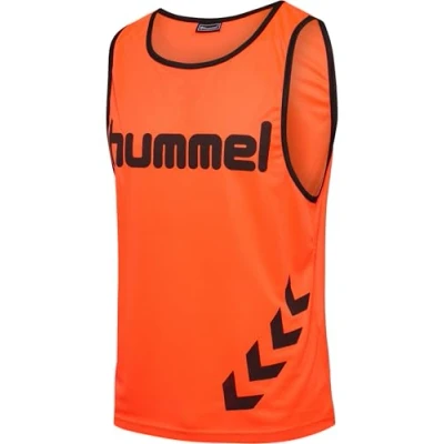 Abbildung von hummel Unisex Kinder lijfje fundamental training bib Leibchen, Neon Orange, S EU