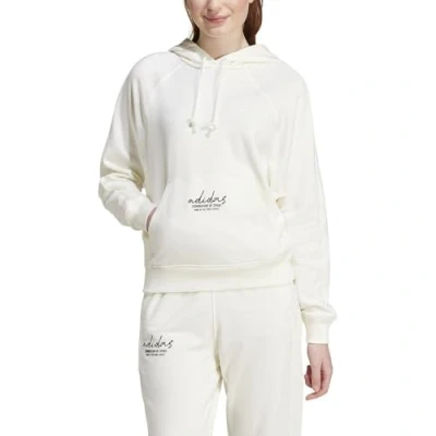 Abbildung von Signature Graphic Embroidery French Terry Loose Hoodie, Kapuzensweat, JI6517