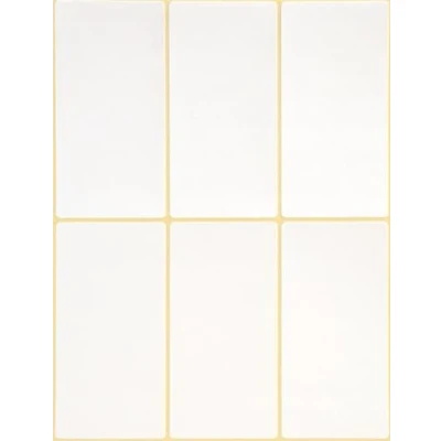 Abbildung von Avery Zweckform 3329 Haushaltsetiketten selbstklebend 192 Stück (76x39mm, 32 Bogen mit je 6 Aufklebern, Vielzweck Etiketten für Haushalt, Schule und Büro zum Beschriften Kennzeichnen) blanko, weiß