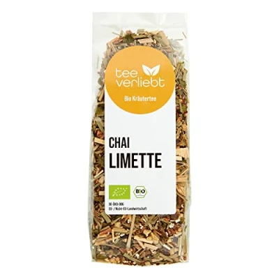 Abbildung von teeverliebt Chai Limette, loser Kräutertee mit Lemongras und Ingwer, Bio Tee Mischung, 100 g