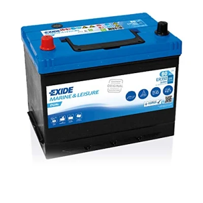Abbildung von EXIDE ER350 Batterie 12V 80Ah 510A B0, DUAL MERCEDES BENZ: GLC SUV, C Klasse Limousine, E Coupe, BMW: 3 1 Schrägheck, Touring