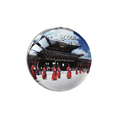 Abbildung von 3D Seoul Korea Kühlschrank Kühlschrankmagnet Kristallglas Handgemachte Touristische Reise Souvenir Sammlung Geschenk Whiteboard Magnetischen Aufkleber Dekoration