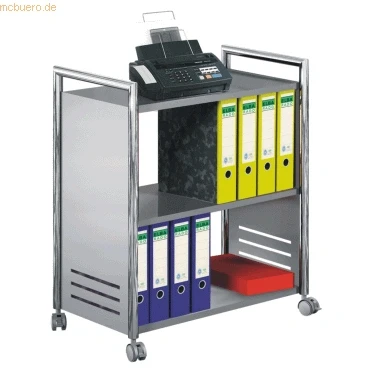 Abbildung von Kerkmann Etagenwagen 2 OH BxTxH 70x40x84cm chrom/alusilber