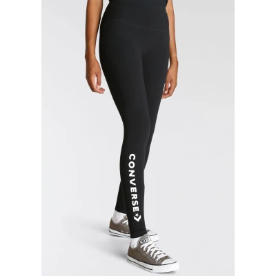 Abbildung von Converse Wordmark Leggings Hosen, Damen, Größe: XS, Black