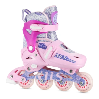 Abbildung von NILS EXTREME Inlineskates verstellbare Inliner Filo für Kinder Jugendliche pink Größen 26 37