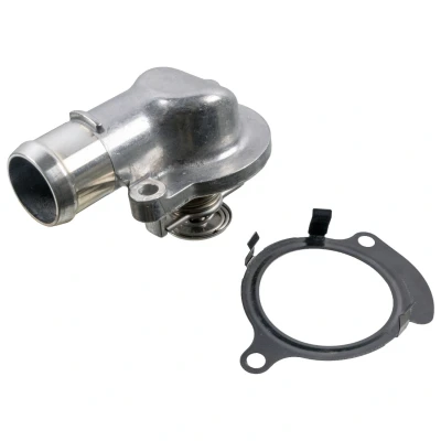 Abbildung von FEBI BILSTEIN 188285 Kühlwasserthermostat 87 mit Dichtung Gehäuse VOLKSWAGEN: Transporter 5 Bus, Touareg I, Multivan (7HM