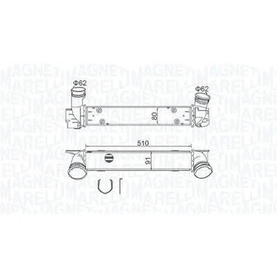 Abbildung von MAGNETI MARELLI 351319204880 Ladeluftkühler BMW: 3 Touring, X1, Limousine