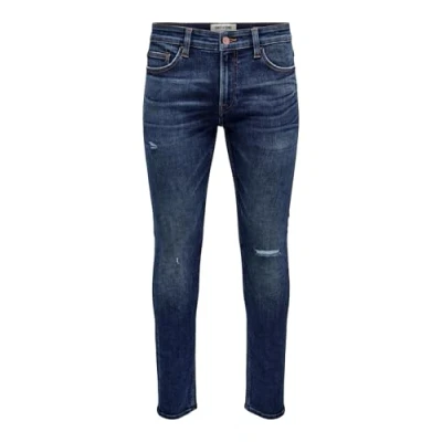 Abbildung von ONLY &amp; SONS Herren Onsloom Slim D. Blue 4254 Jeans Noos Hose, Dark Denim, 34W / 34L EU