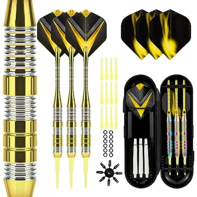Abbildung von Trecynd Dartpfeile mit kunststoffspitze für elektronische dartscheibe Softdarts Profi dartpfeil (Yellow)