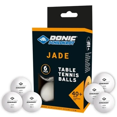 Abbildung von Schildkröt Unisex Erwachsene Donic Tischtennisball Jade, Poly 40+ Qualität, 6 STK. im Blister, 6X weiß