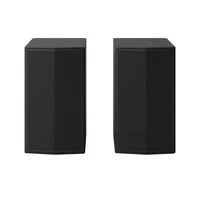 Abbildung von LG SPT8 S Rücklautsprecher Set, Set für Soundbars, 100 W Leistung und 2,0 Kanäle, leistungsstarker Surround Sound, platzsparendes Design, Schwarz