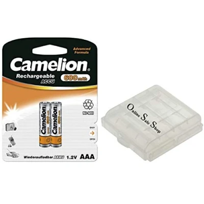 Abbildung von 2X AAA Akkus 600mAh für Telekom T Sinus 300 302i A300 128 180 182 200 280 380 382 Siemens Gigaset S670 S 79H S79H E300 E310 E310A Duo CA22 Easy C100 C 101 205 302 405 502 605 A205 A30 +OSS Akkubox