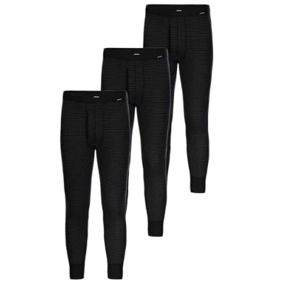 Abbildung von Herren Unterhose lang mit Eingriff Jeans Anthrazit 6