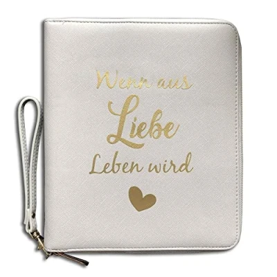 Abbildung von Mutterpasshülle Wenn aus Liebe Leben wird U Heft dem Bauch mitten ins Herz (Wenn grau)