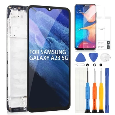 Abbildung von ARSSLY LCD Display für Samsung Galaxy A23 5G A236U A236B 6,6 Zoll SM Digitizer Touchscreen mit Werkzeugen (Schwarz Rahmen)