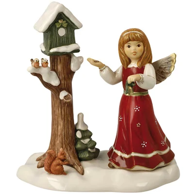 Abbildung von Goebel Engelfigur &quot;Engel Himmlischer Besuch, Weihnachtsdeko, Höhe ca. 19,5 cm&quot;, Sammlerfigur, Weihnachtsfigur, Dekofigur aus Steingut