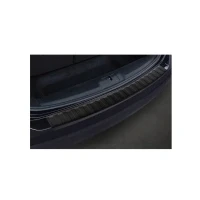 Abbildung von Avisa Matt Schwarz Edelstahl Heckstoßstangenschutz kompatibel mit Seat Alhambra &amp; Volkswagen Sharan II 2010 &#039;Ribs&#039;