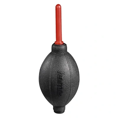 Abbildung von Hama Blasebalg Kamera (Kamera Reinigung für DSLR, Objektive, Okulare, Optik, empfindliche Oberflächen, Air Blower mit Ventil System, 16,6 cm Länge) rot/schwarz