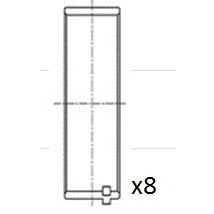 Abbildung von Pleuellager FAI AutoParts BB2029 STD
