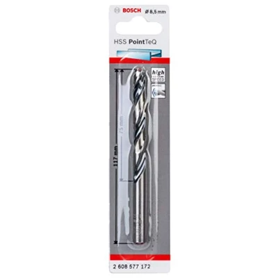 Abbildung von Bosch PointTeQ Bohrer für Metall Spiralbohrer 8,5 mm Länge: 117 (2608577172)
